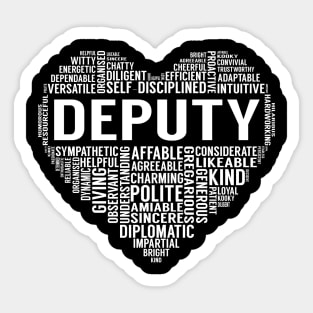 Deputy Heart Sticker